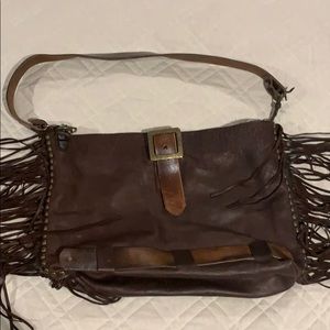 All leather purse